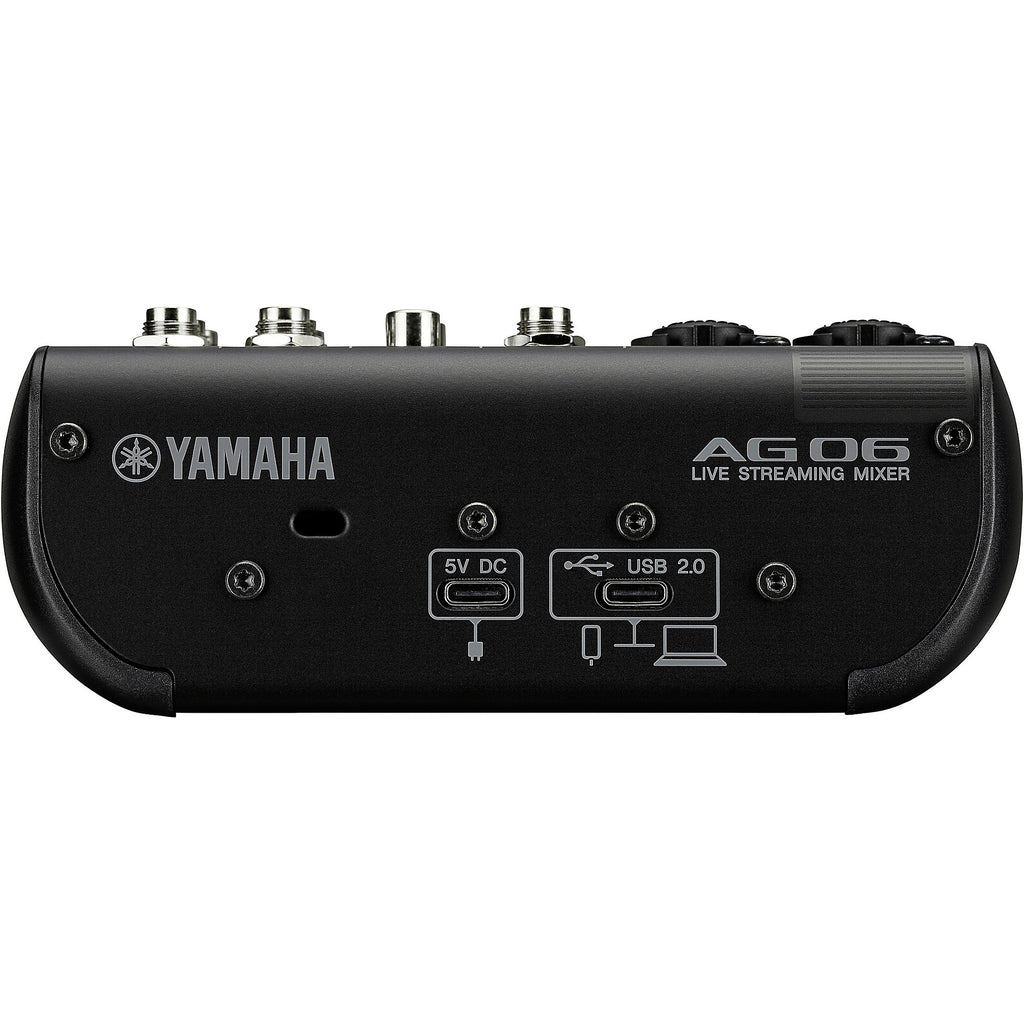 Yamaha AG06MK2 6-Channel Mixer/USB Interface for IOS/Mac/PC Black
