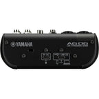 Yamaha AG06MK2 6-Channel Mixer/USB Interface for IOS/Mac/PC Black