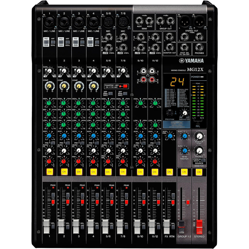 Yamaha MG12X CV 12-Input 4-Bus Mixer With Effects
