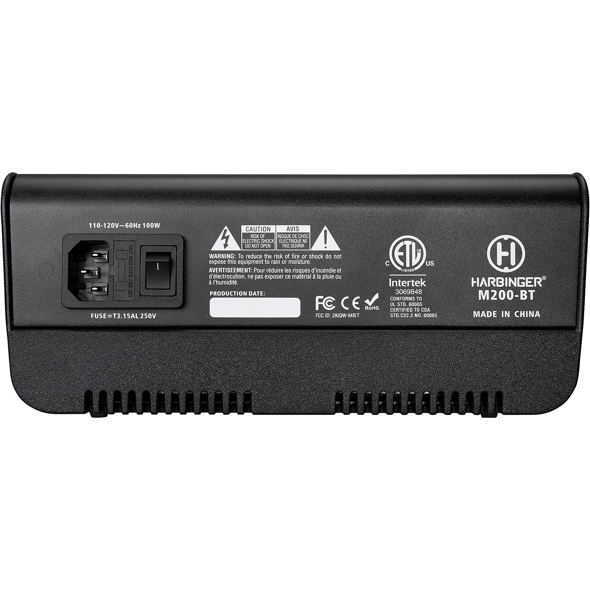Harbinger M200-BT Portable PA System With Bluetooth and Custom Carry Bags 10-inch Mains
