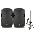 Harbinger Package With VARI V1015 15-inch Powered Speakers and Stands