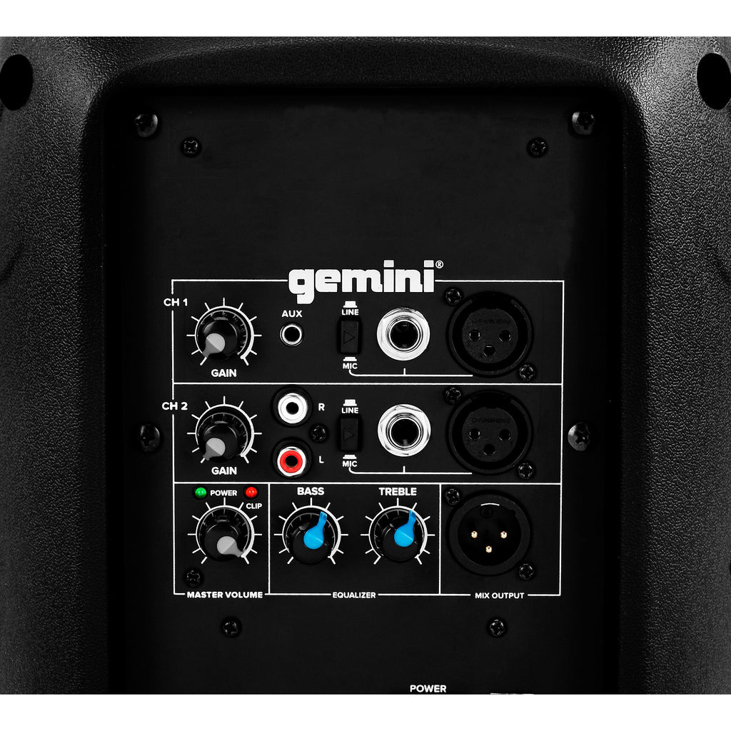 Gemini AS-2108P 8-inch 500W Powered Loudspeaker