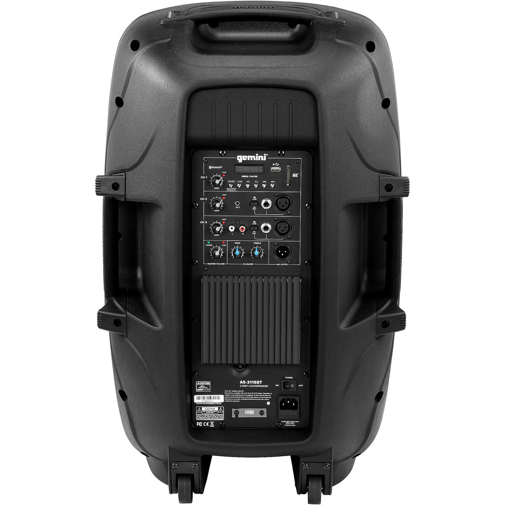 Gemini 15-inch Active Bluetooth Loudspeaker With Stand