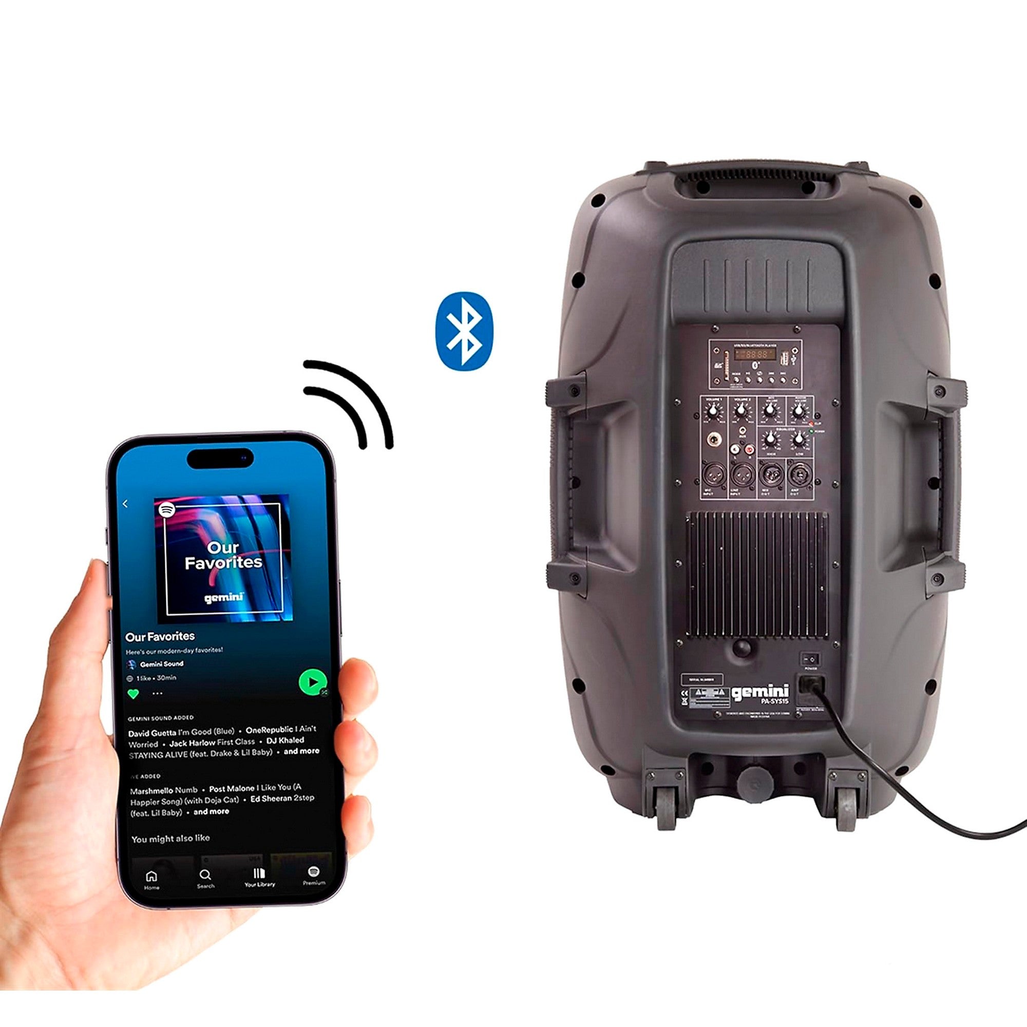 Gemini PA-SYS15 Complete Dual Speaker PA Package