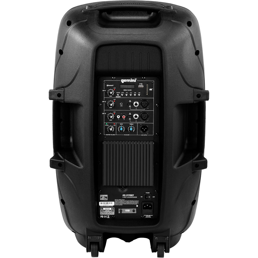 Gemini AS-2115BT 15-inch 2,000W Powered Loudspeaker With Bluetooth