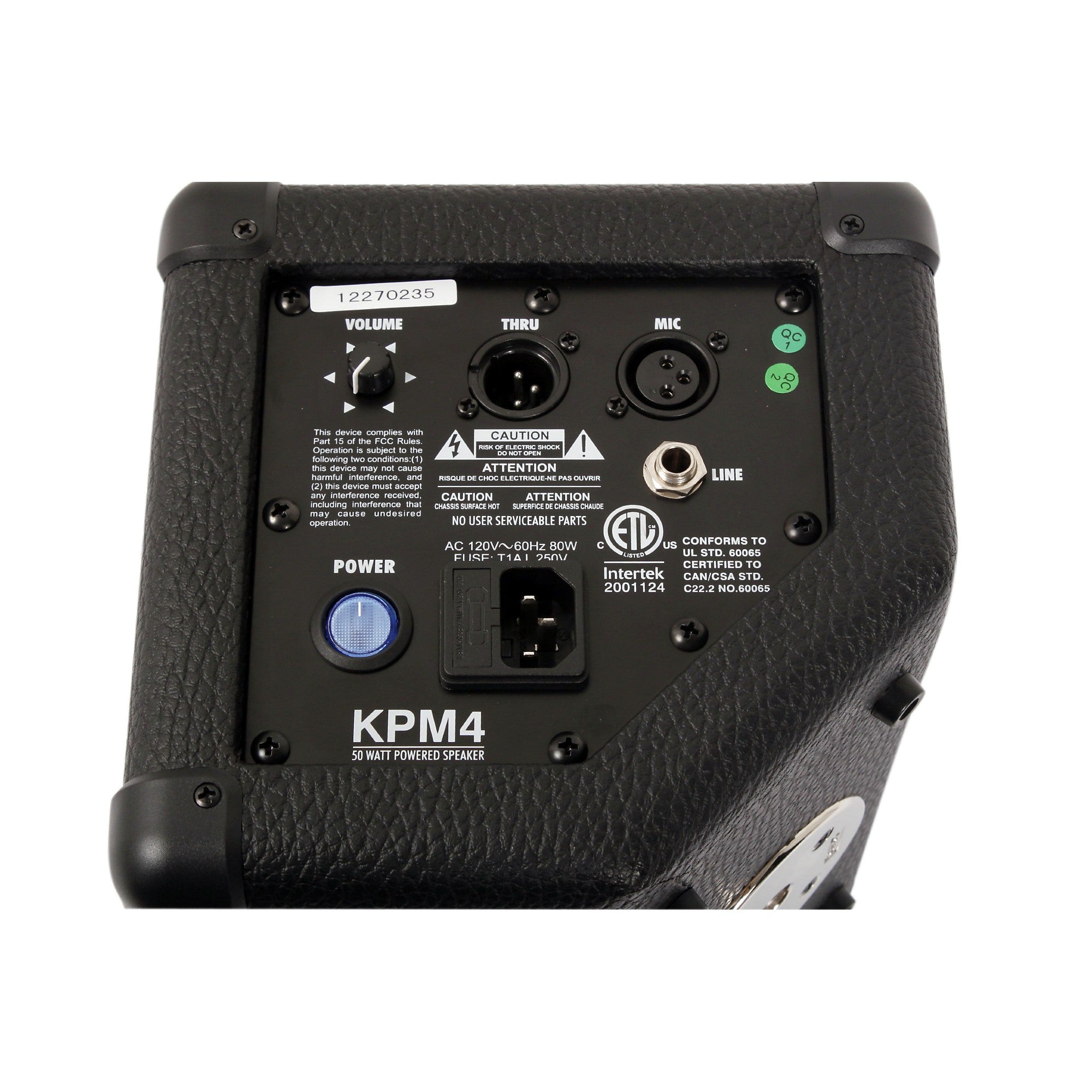 Kustom PA KPM4 50W 4-inch 2-Way Compact Powered Monitor