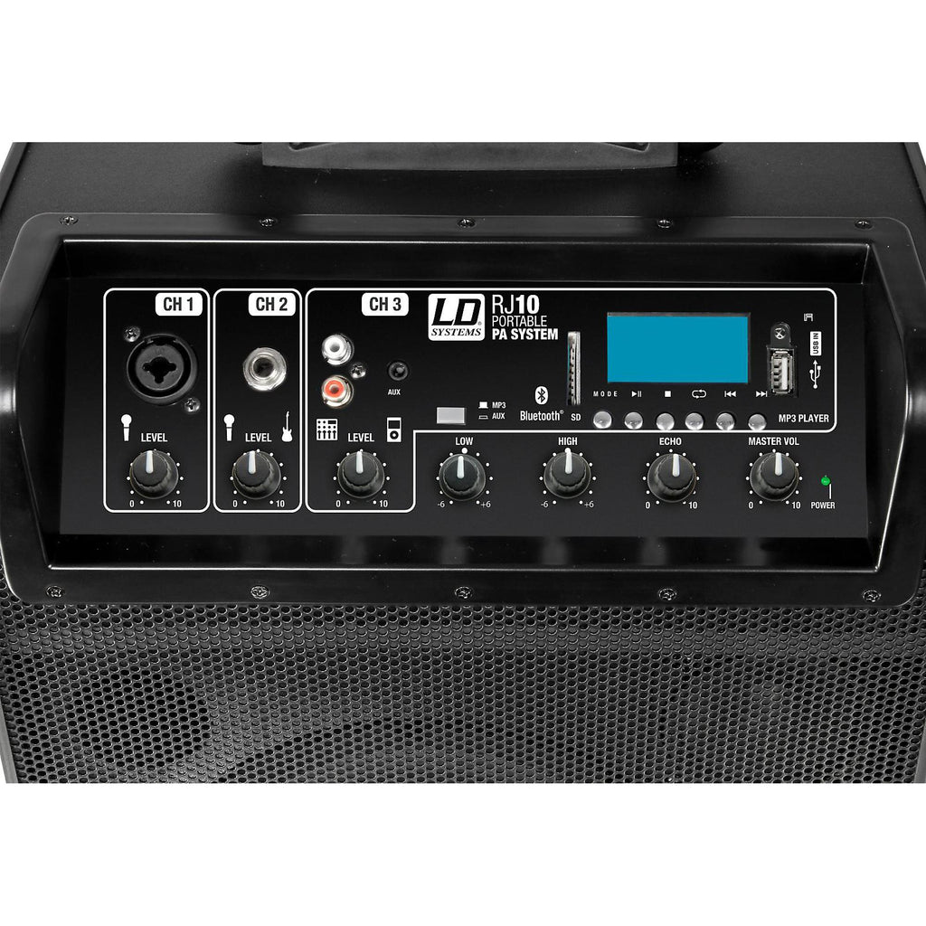 LD Systems Road Jack 10 Active 10-inch Battery Bluetooth Loudspeader with Mixer