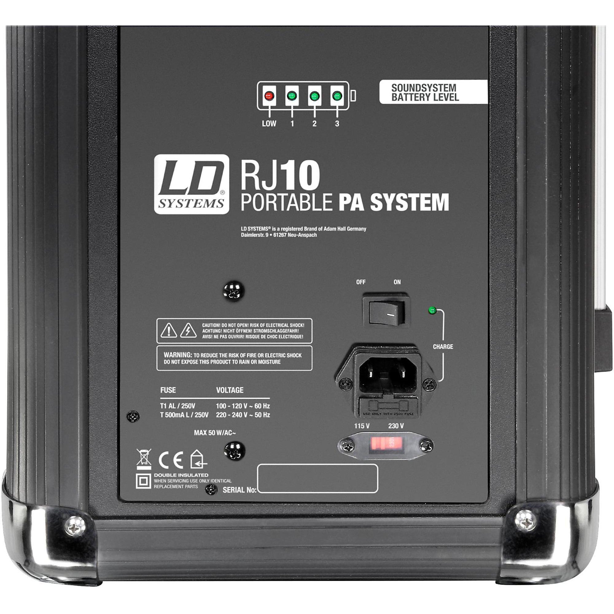 LD Systems Road Jack 10 Active 10-inch Battery Bluetooth Loudspeader with Mixer