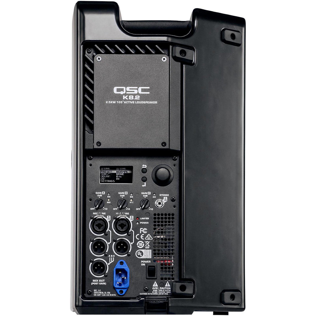 QSC K8.2 Powered 8-inch 2-Way Loudspeaker System With Advanced DSP
