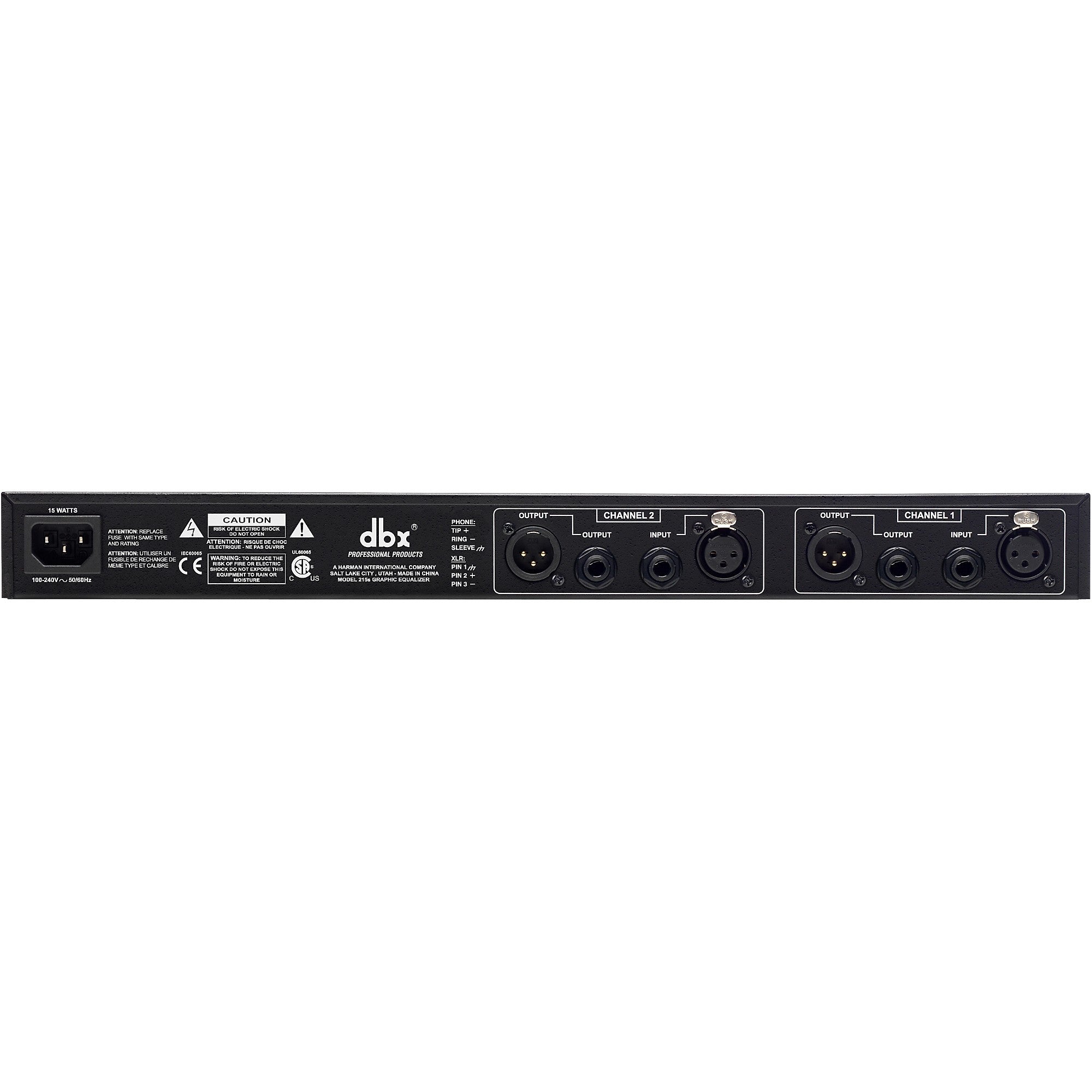 dbx 215s Dual-Channel 15-Band Graphic Equalizer