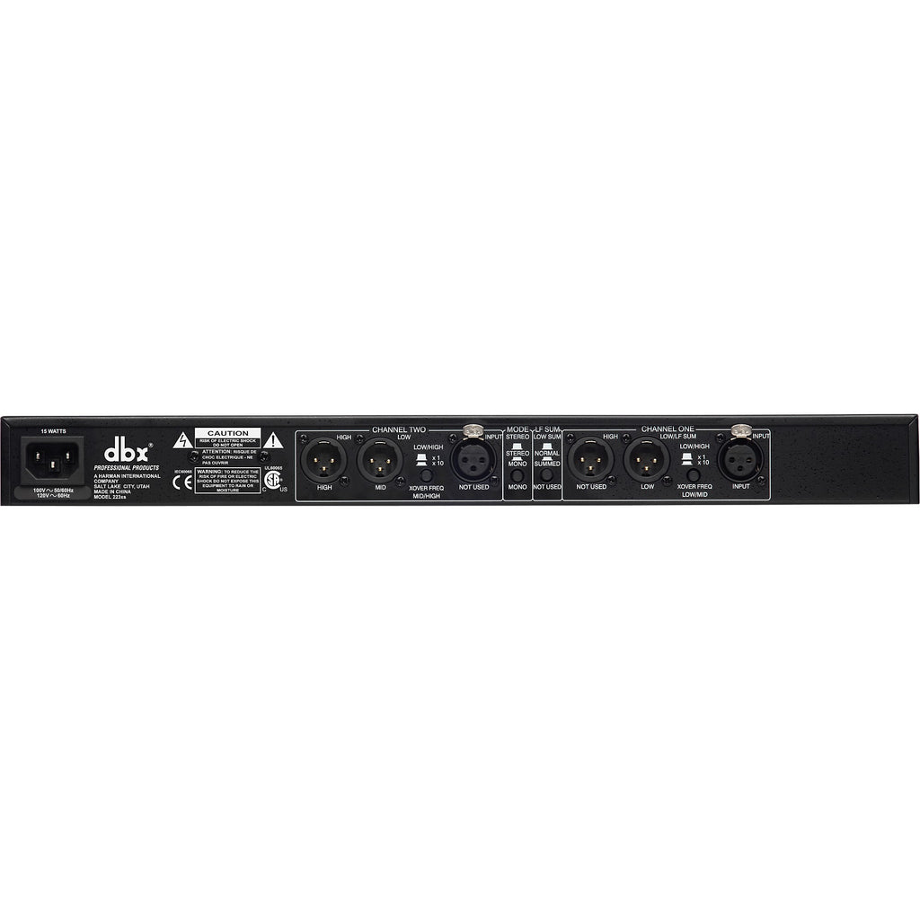 dbx 223xs Stereo 2-Way/Mono 3-Way Crossover