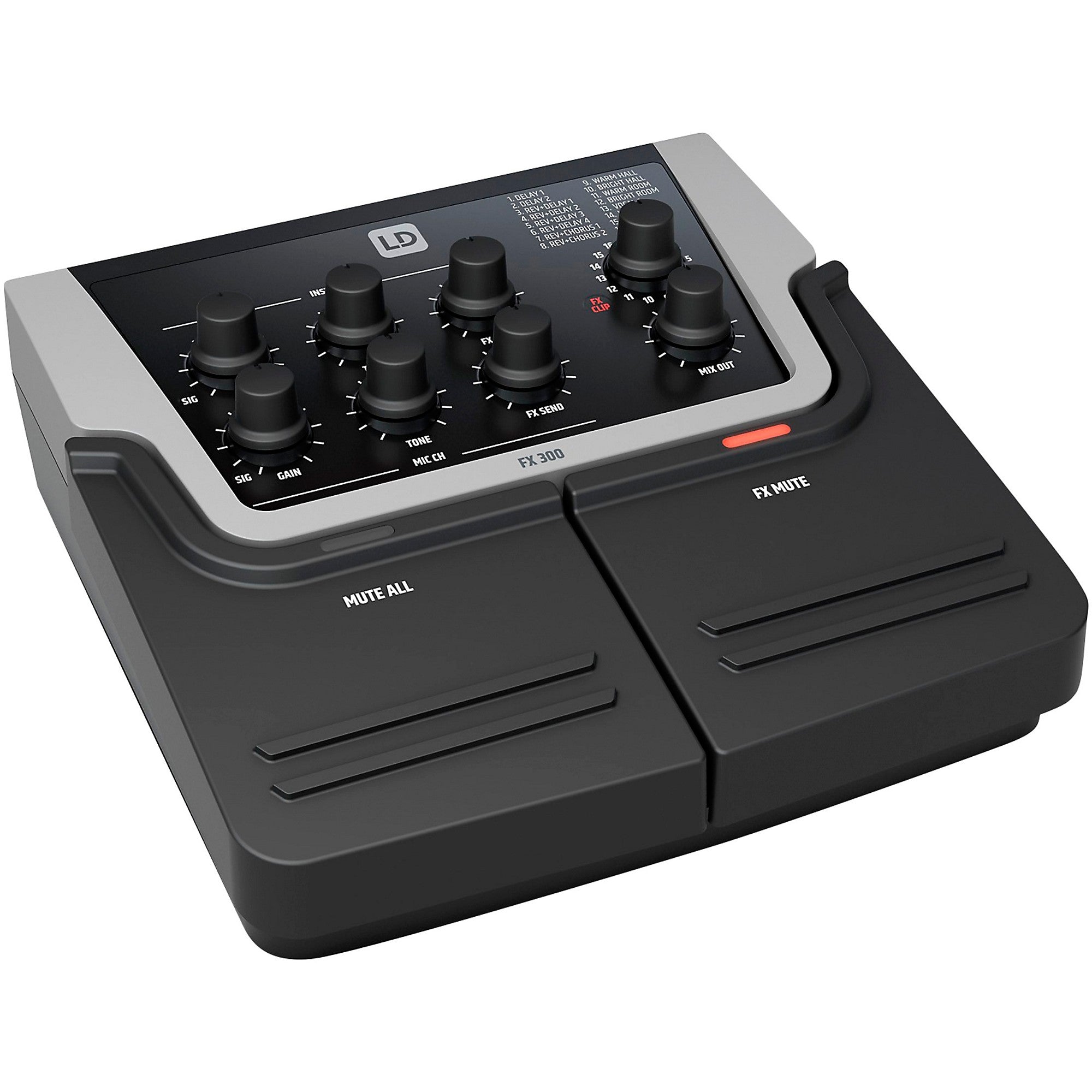 LD Systems FX 300 Vocal Effects Processor With 2-Channel Pedal