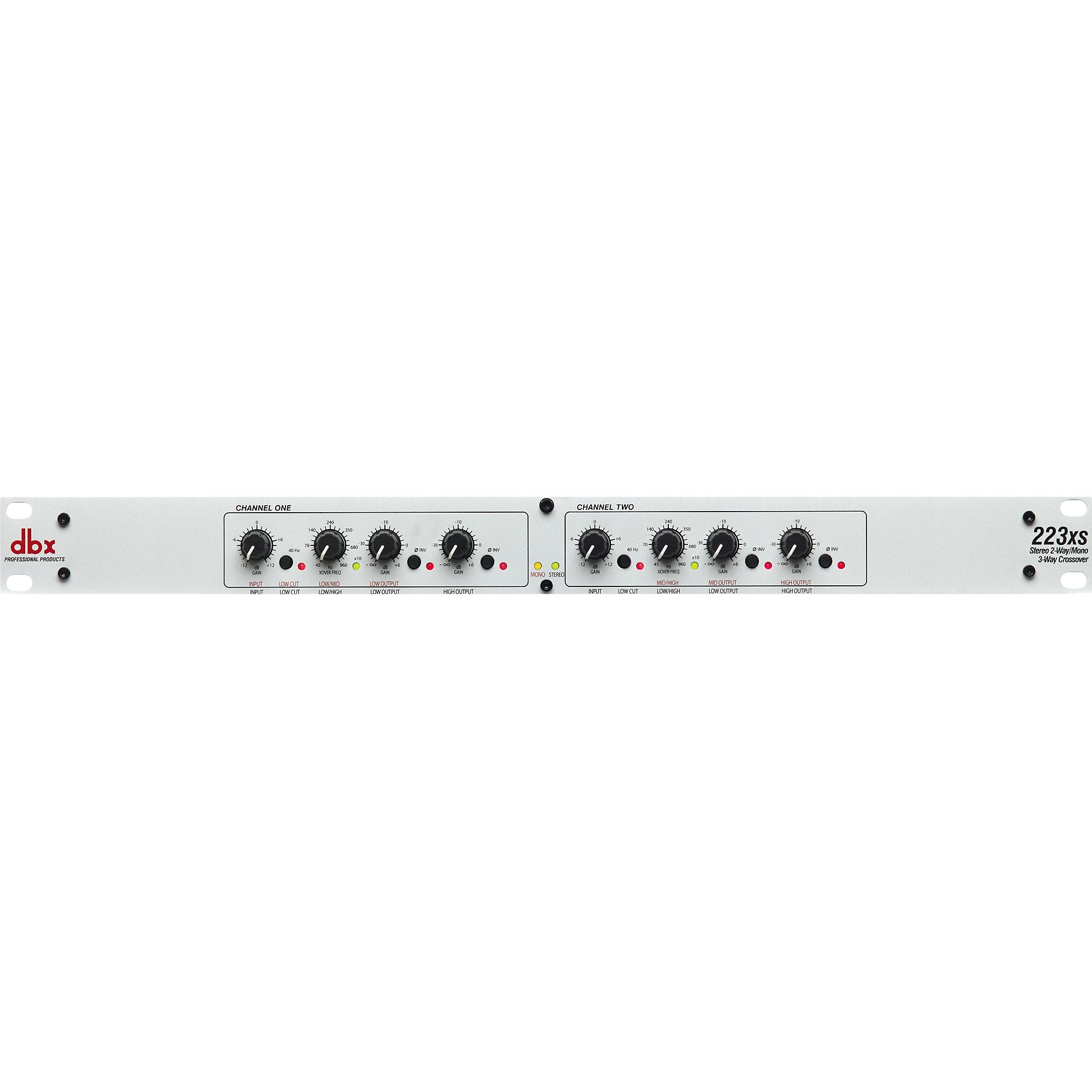 dbx 223xs Stereo 2-Way/Mono 3-Way Crossover