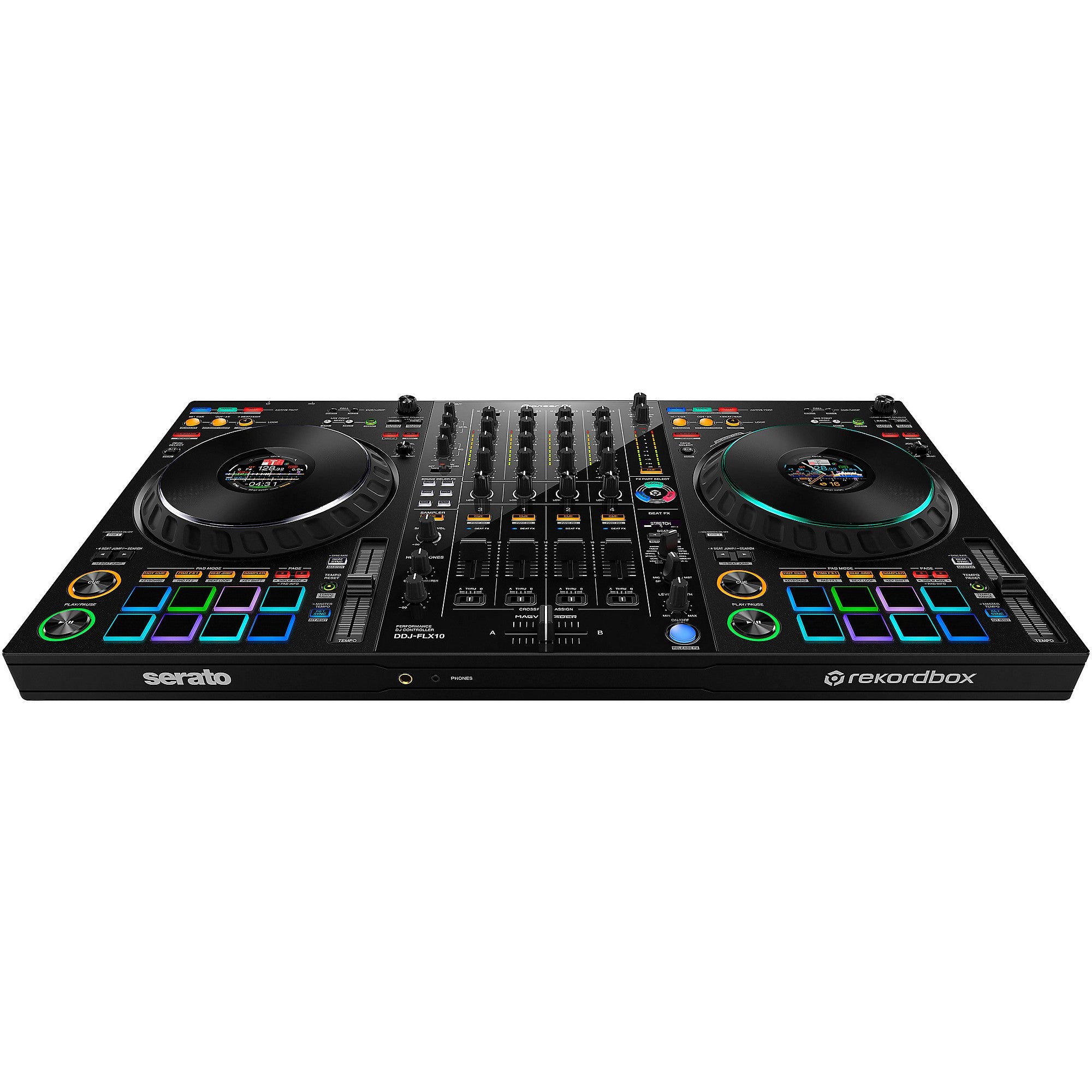 Pioneer DJ DDJ-FLX10 4-Channel Performance DJ Controller for rekordbox DJ and Serato DJ Pro Black