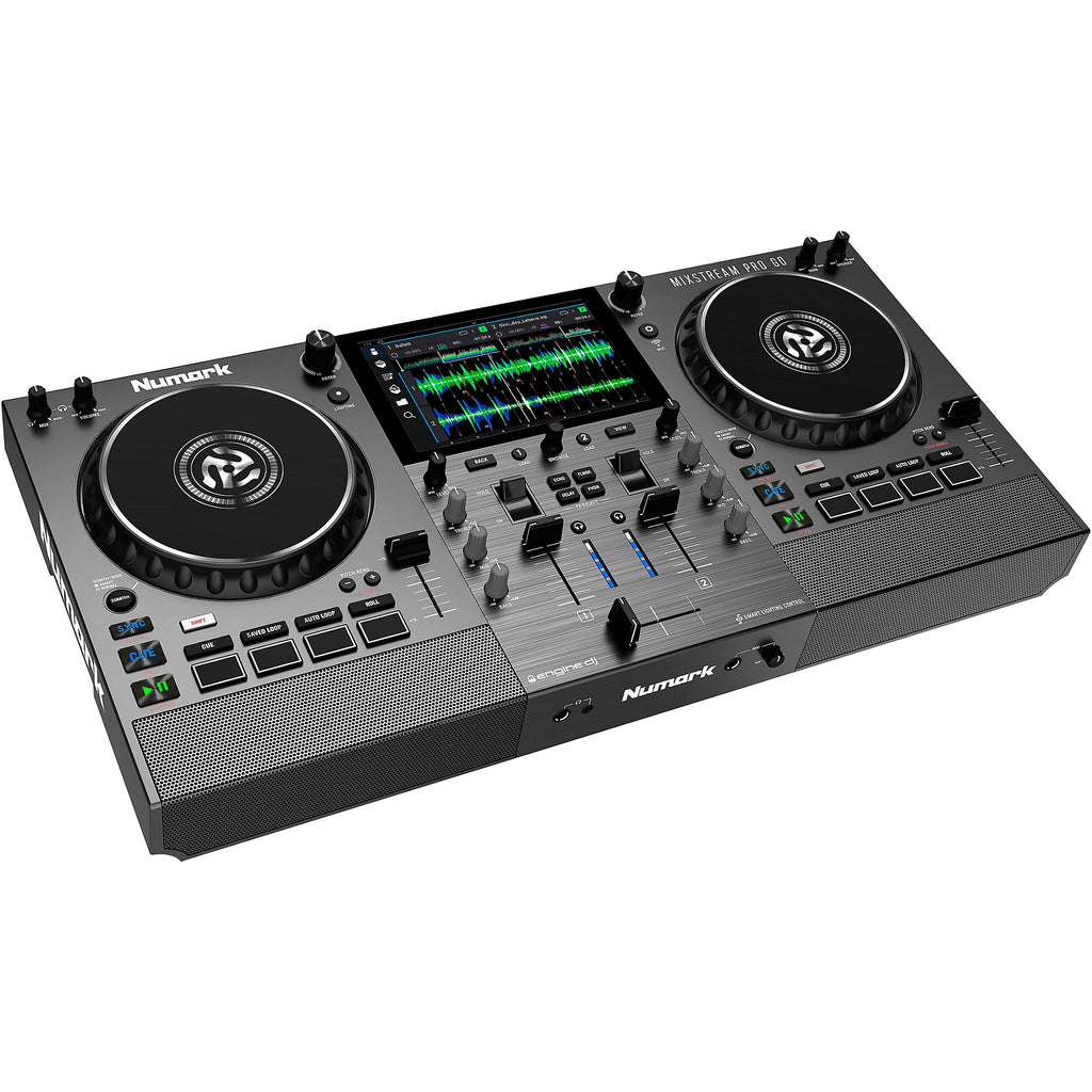 Numark Mixstream Pro Go Battery-Powered Standalone Streaming 2-Channel DJ Controller