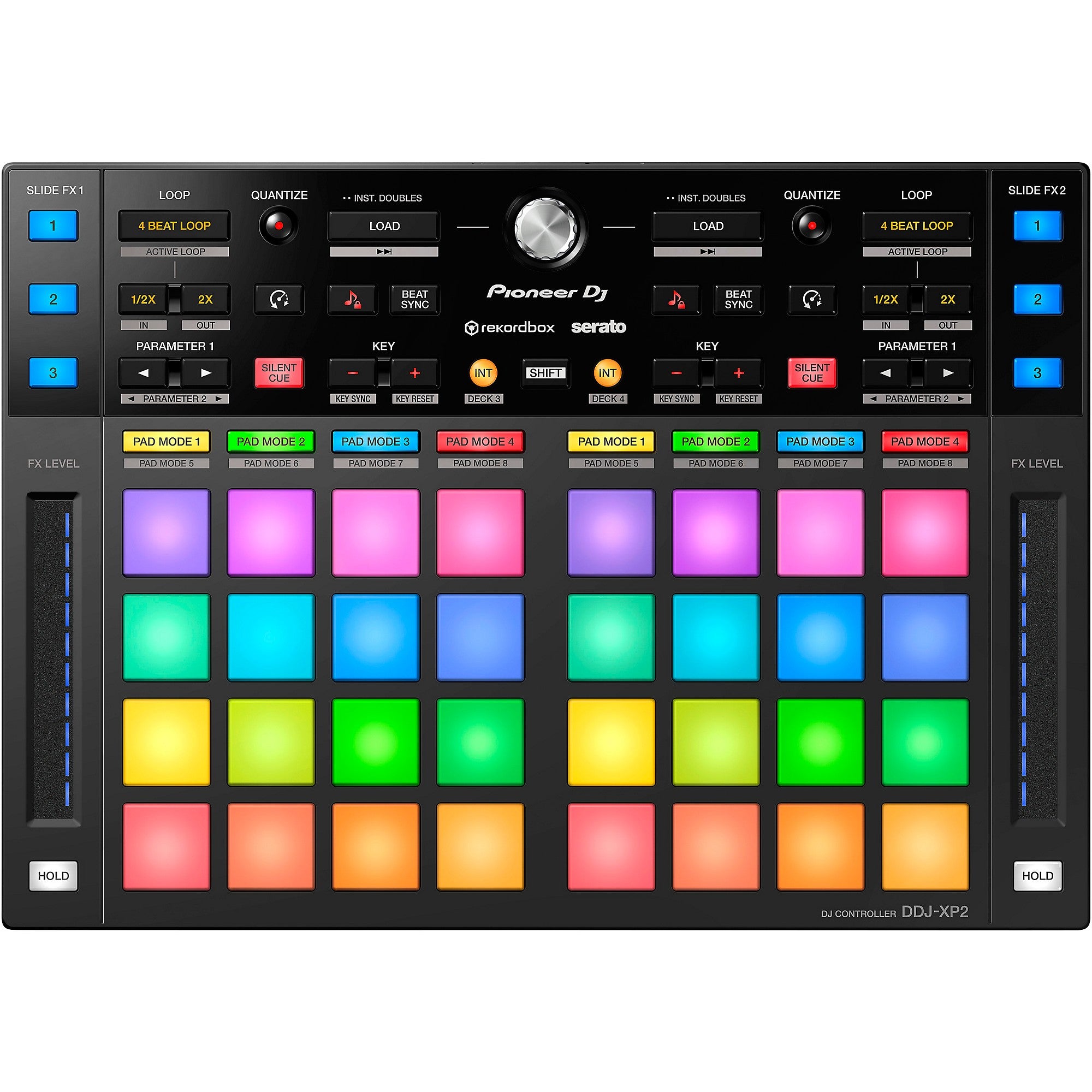 Pioneer DJ DDJ-XP2 DJ Controller for rekordbox dj and Serato DJ Pro