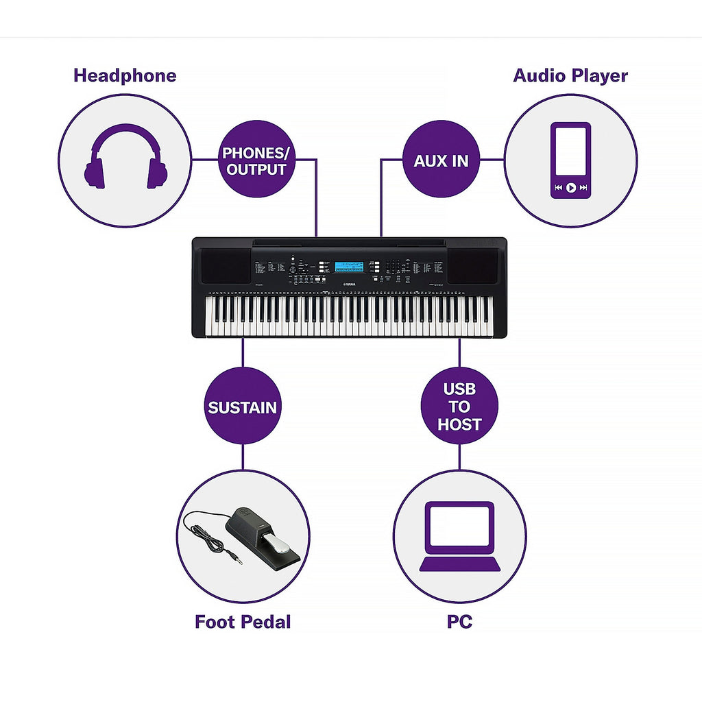 Yamaha PSR-EW310 76-Key Portable Keyboard