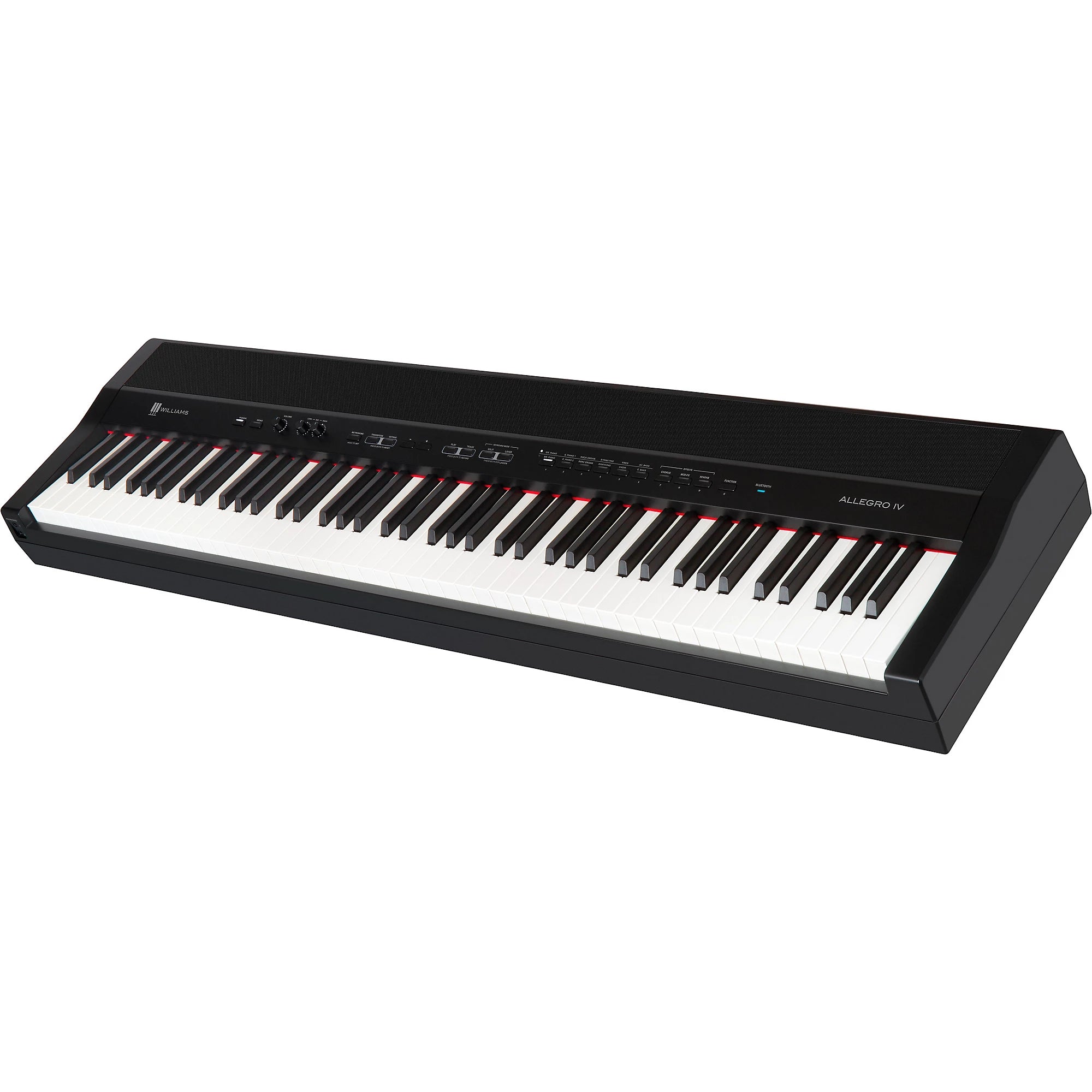 Williams Allegro IV 88-Key Digital Piano With Bluetooth and Sustain Pedal Black