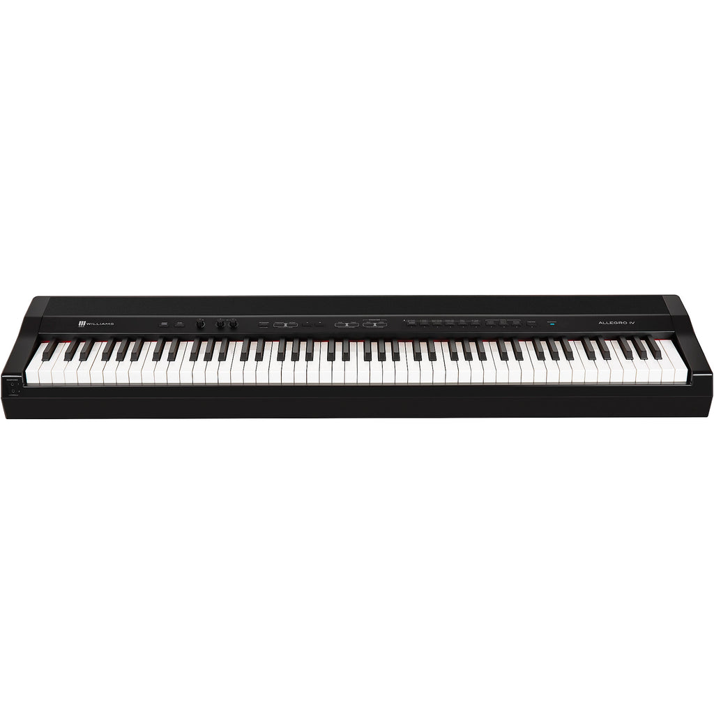 Williams Allegro IV 88-Key Digital Piano With Bluetooth and Sustain Pedal Black
