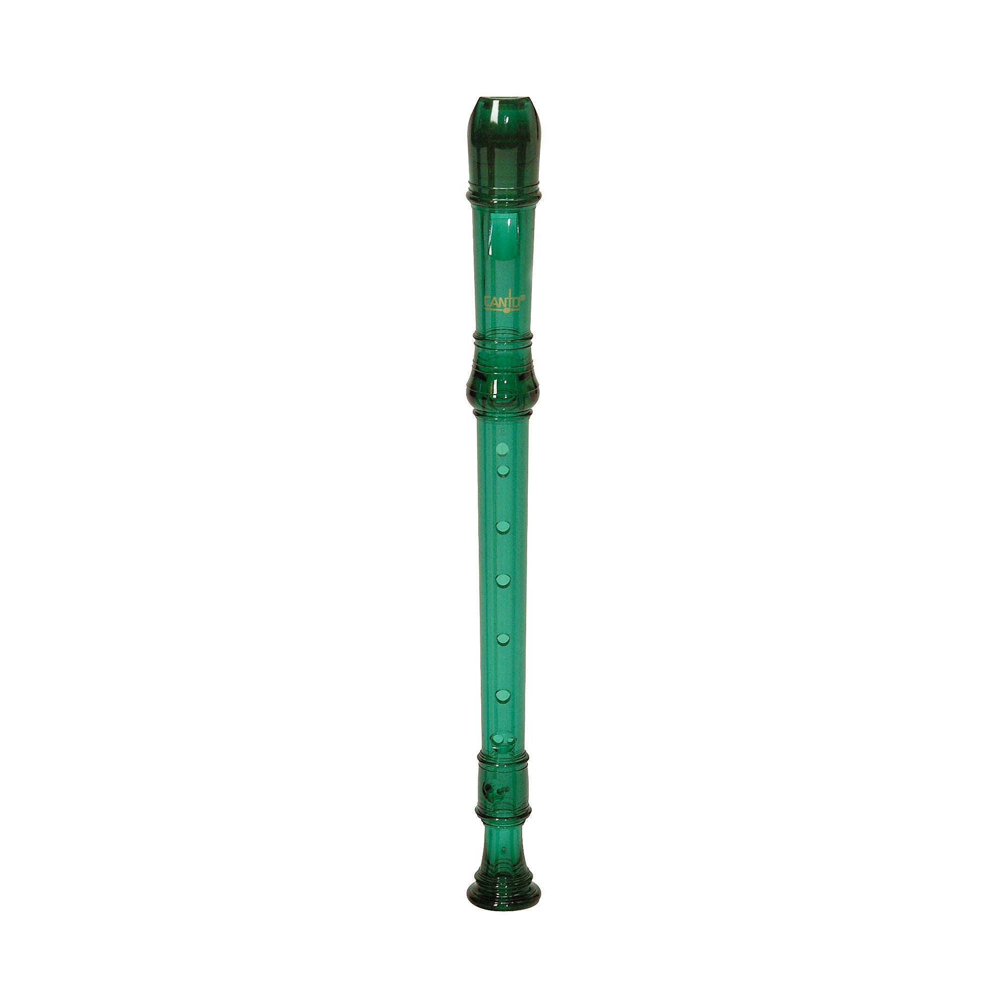 Canto One-Piece Translucent Soprano Recorder with Baroque Fingering