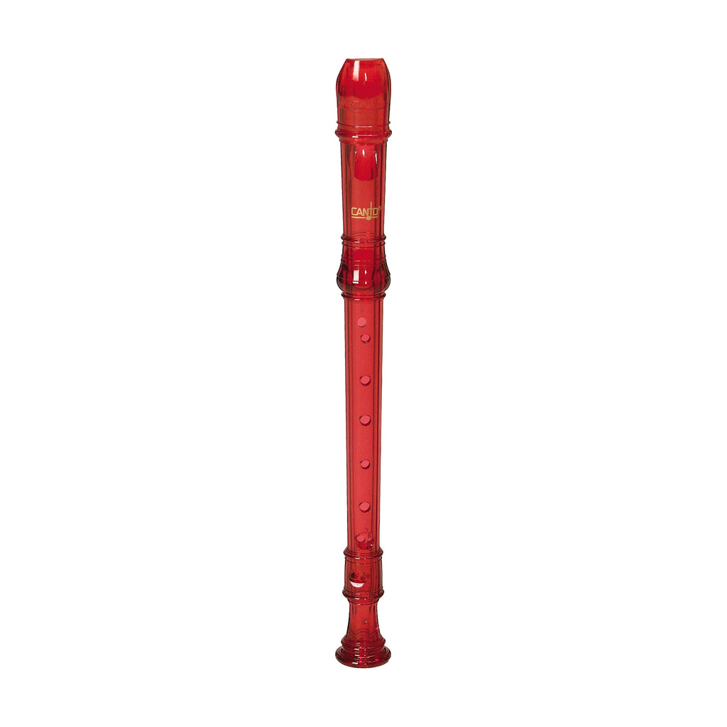 Canto One-Piece Translucent Soprano Recorder with Baroque Fingering