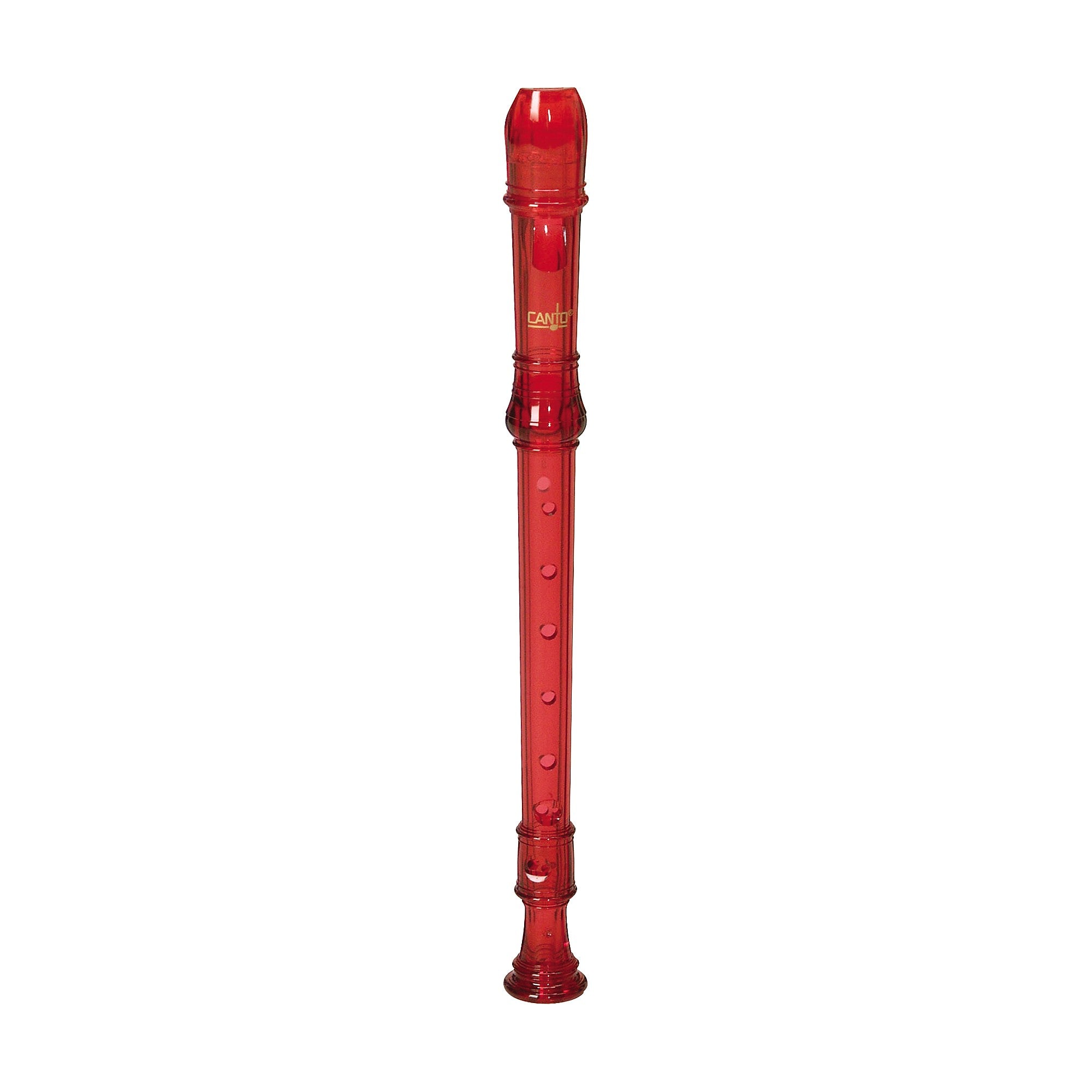 Canto One-Piece Translucent Soprano Recorder with Baroque Fingering