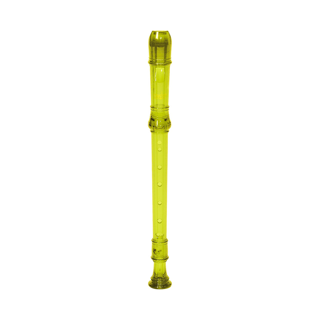Canto One-Piece Translucent Soprano Recorder with Baroque Fingering