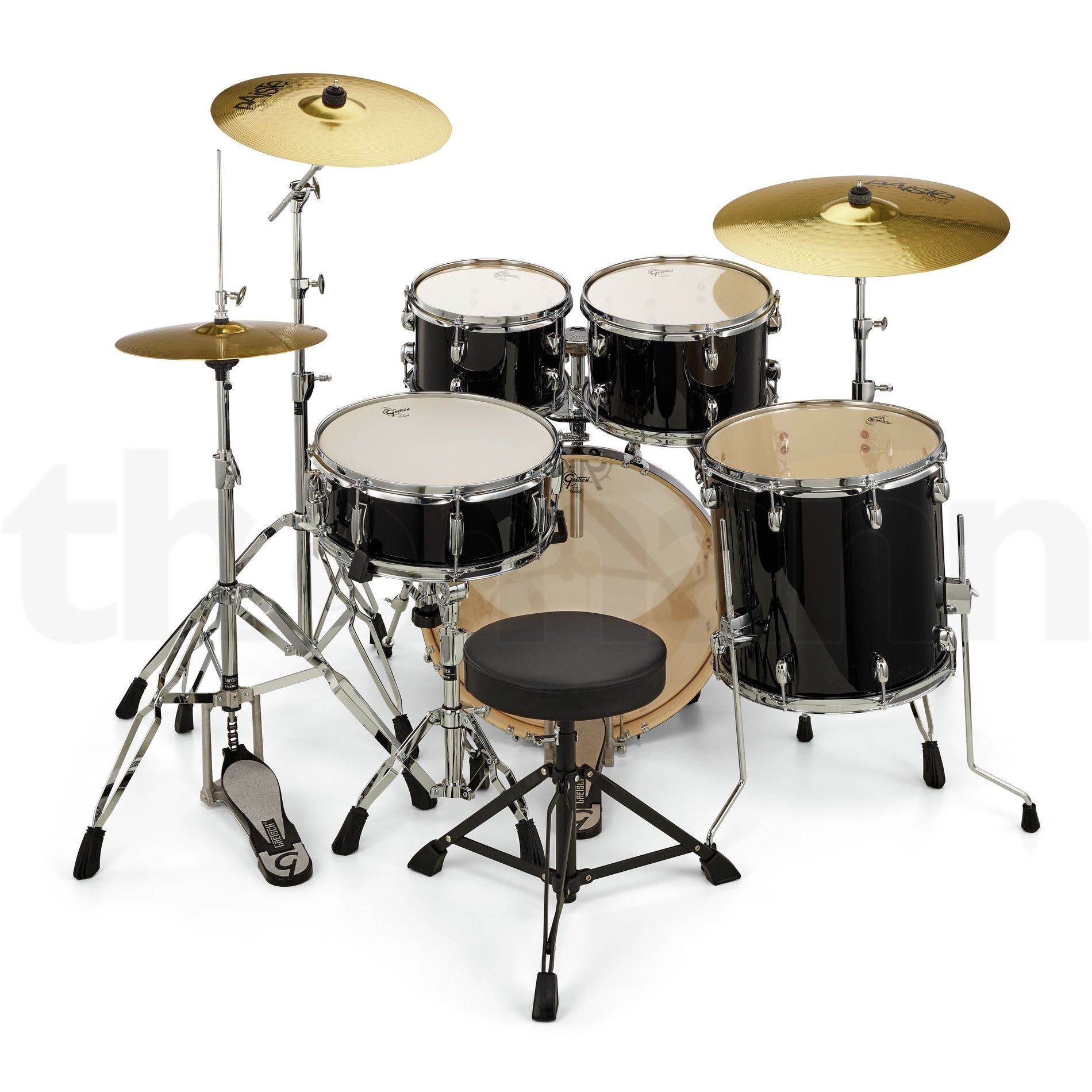 Gretsch Energy 5-Piece Drum Set with Hardware Grey Steel