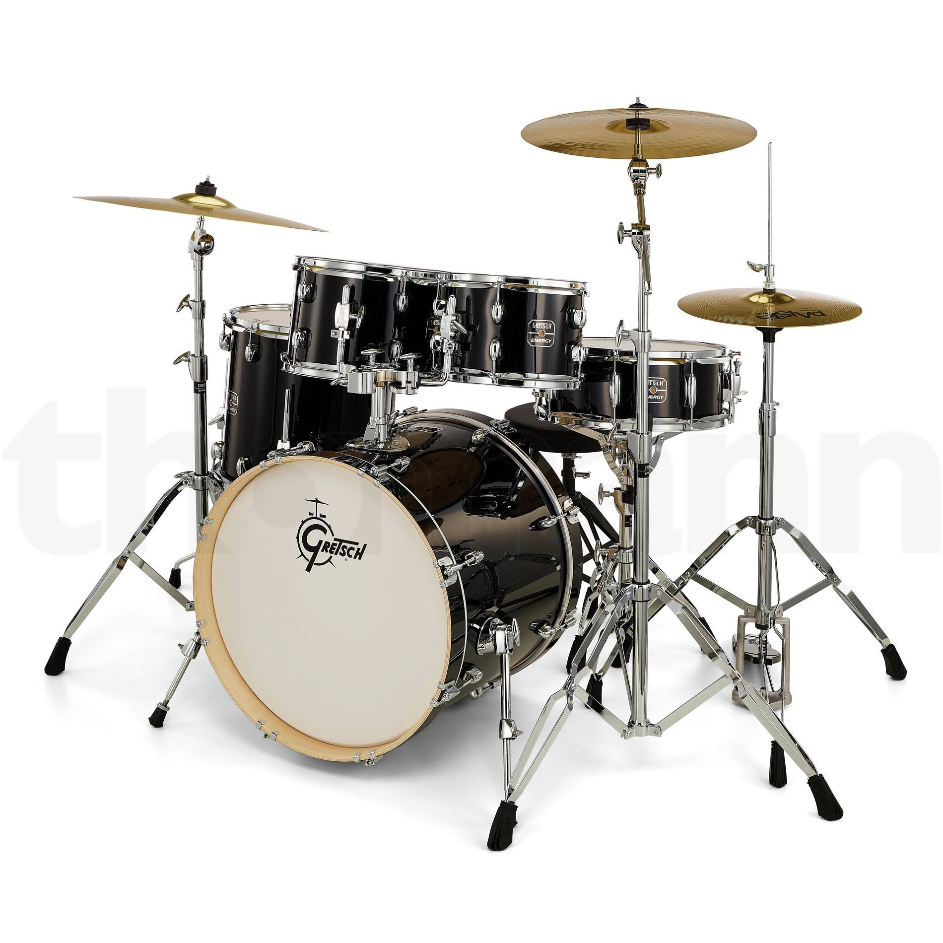 Gretsch Energy 5-Piece Drum Set with Hardware Grey Steel