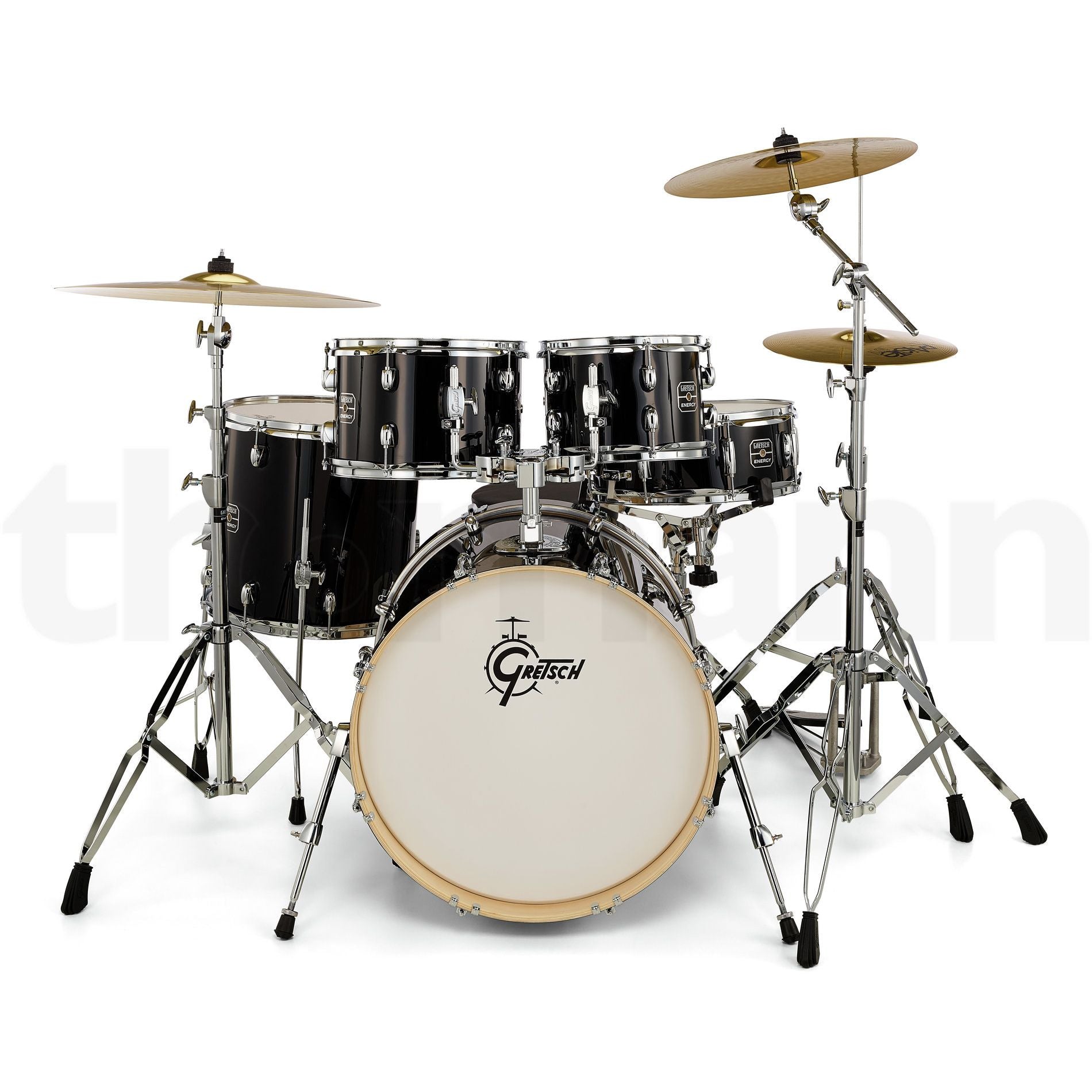 Gretsch Energy 5-Piece Drum Set with Hardware Grey Steel