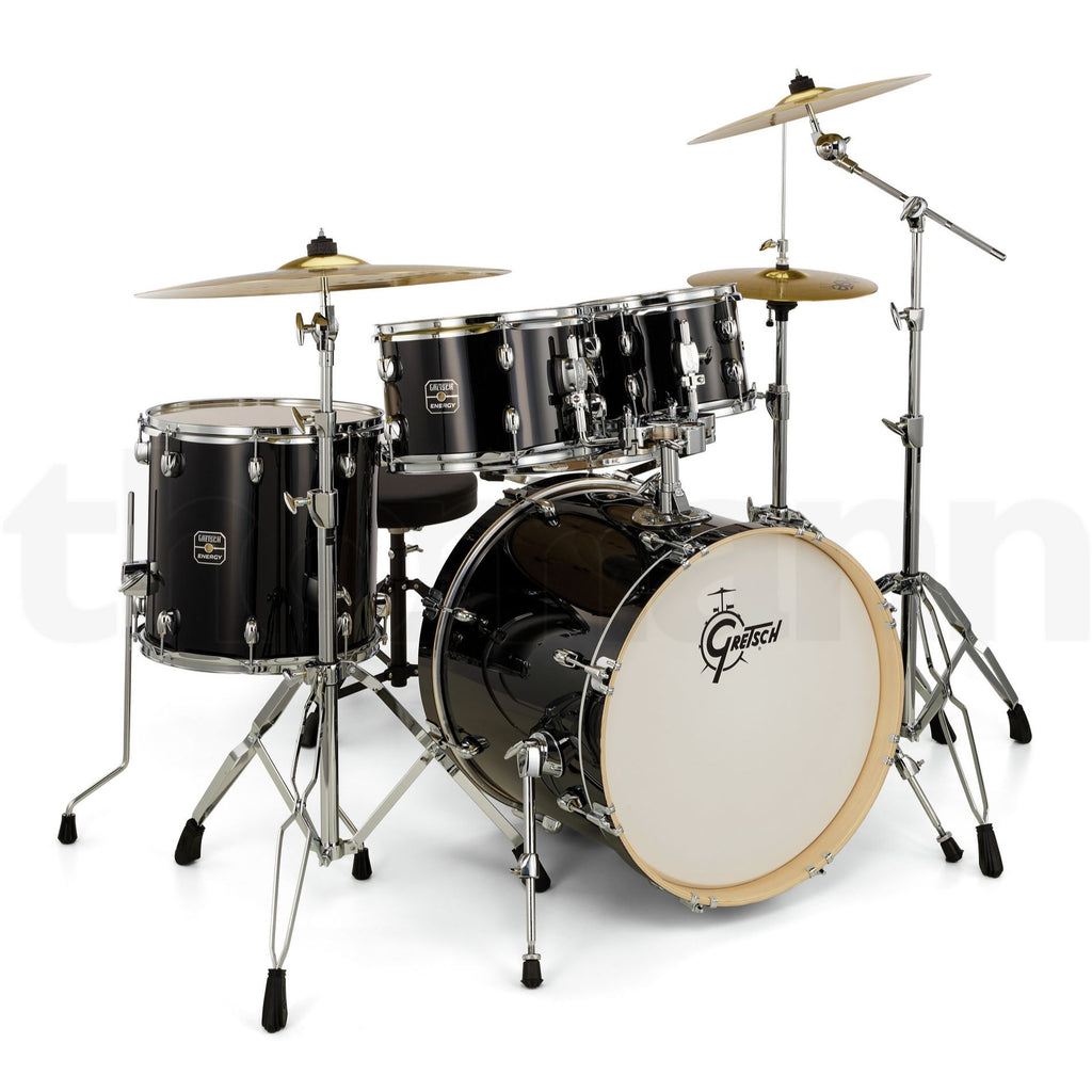 Gretsch Energy 5-Piece Drum Set with Hardware Grey Steel