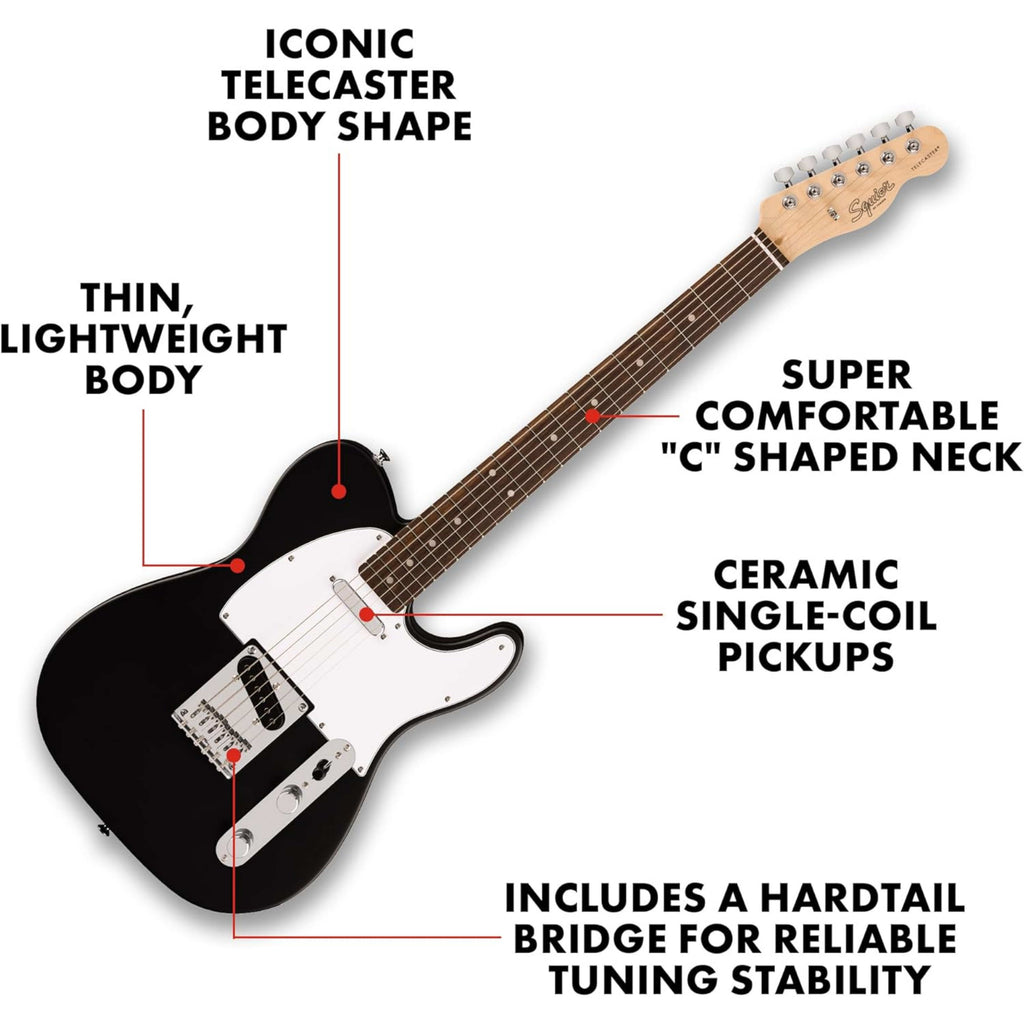 Squier Debut Series Telecaster Electric Guitar Black