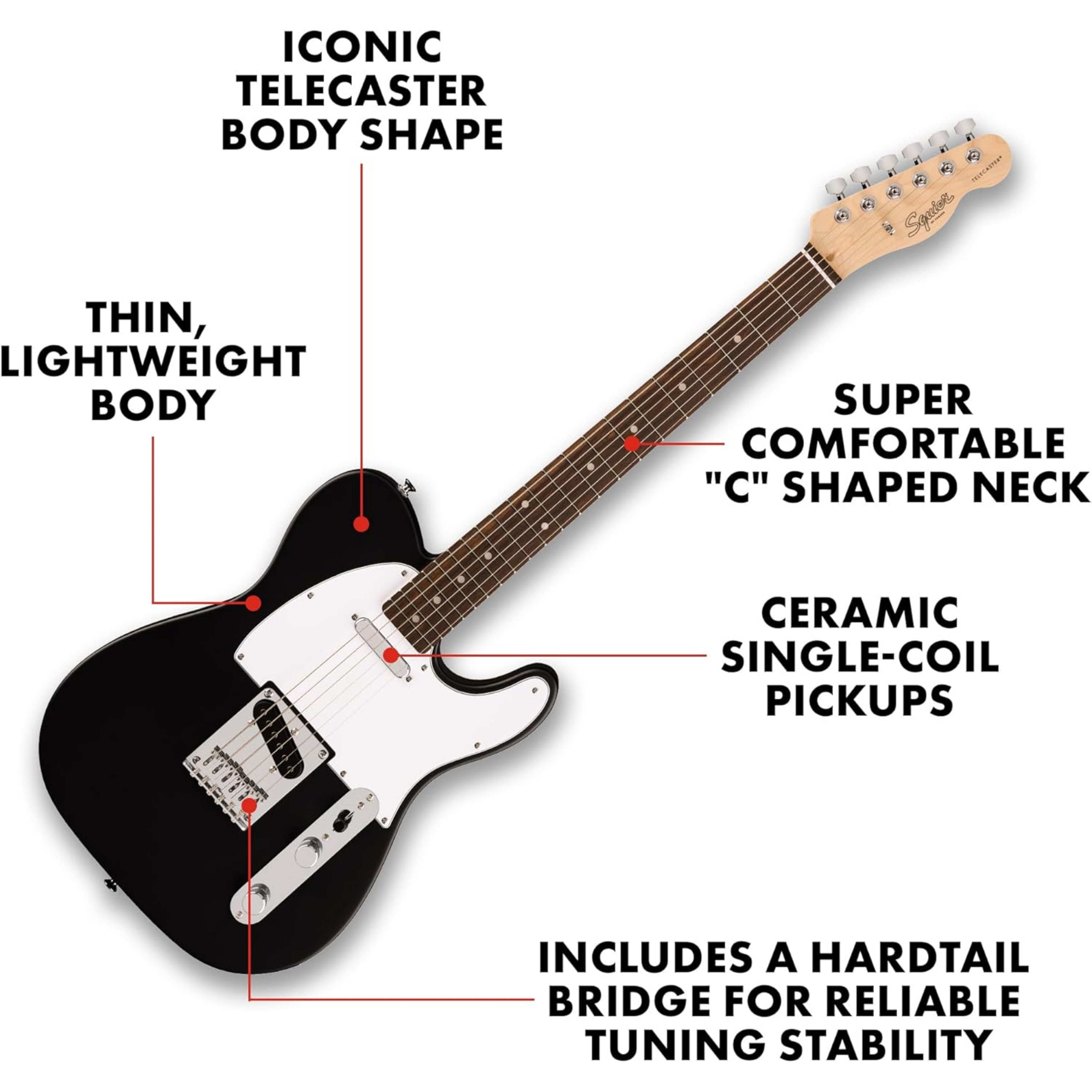 Squier Debut Series Telecaster Electric Guitar Black