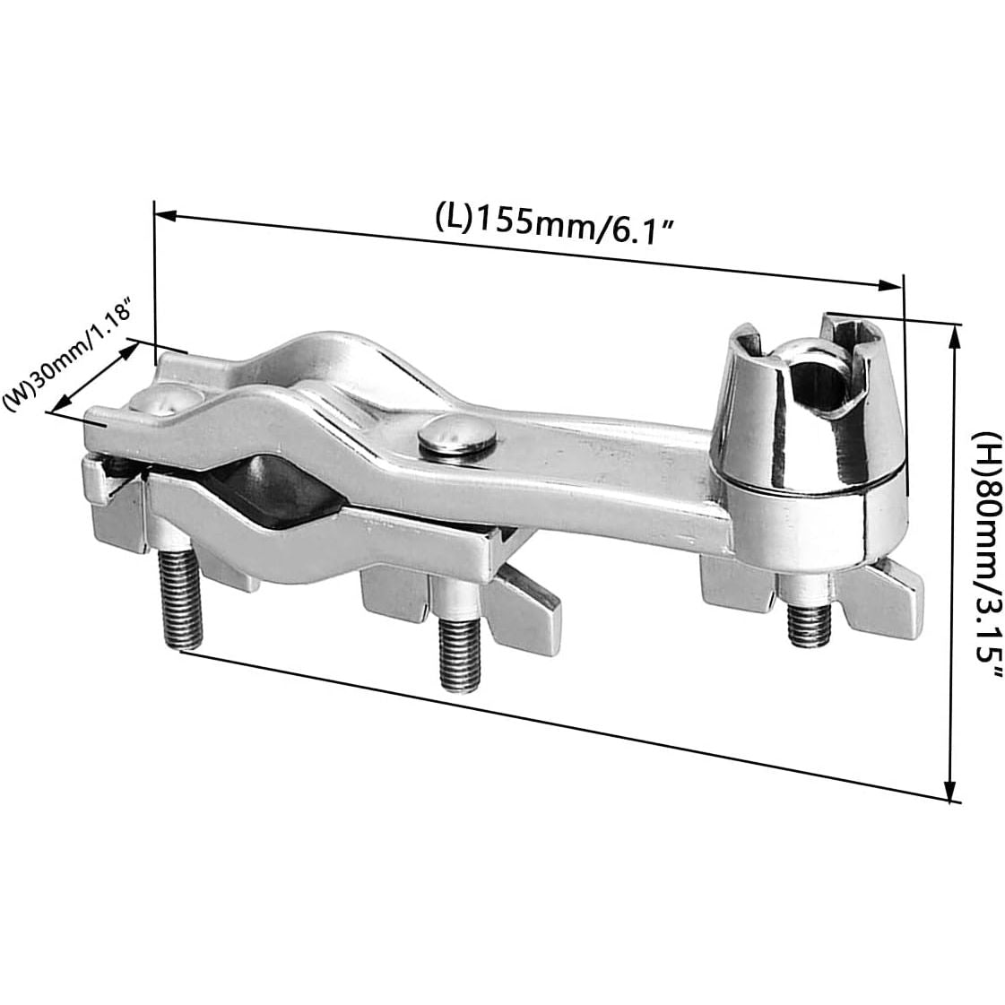 LW Essentials® Premium Cymbal Boom Arm Clamp/ Attachment