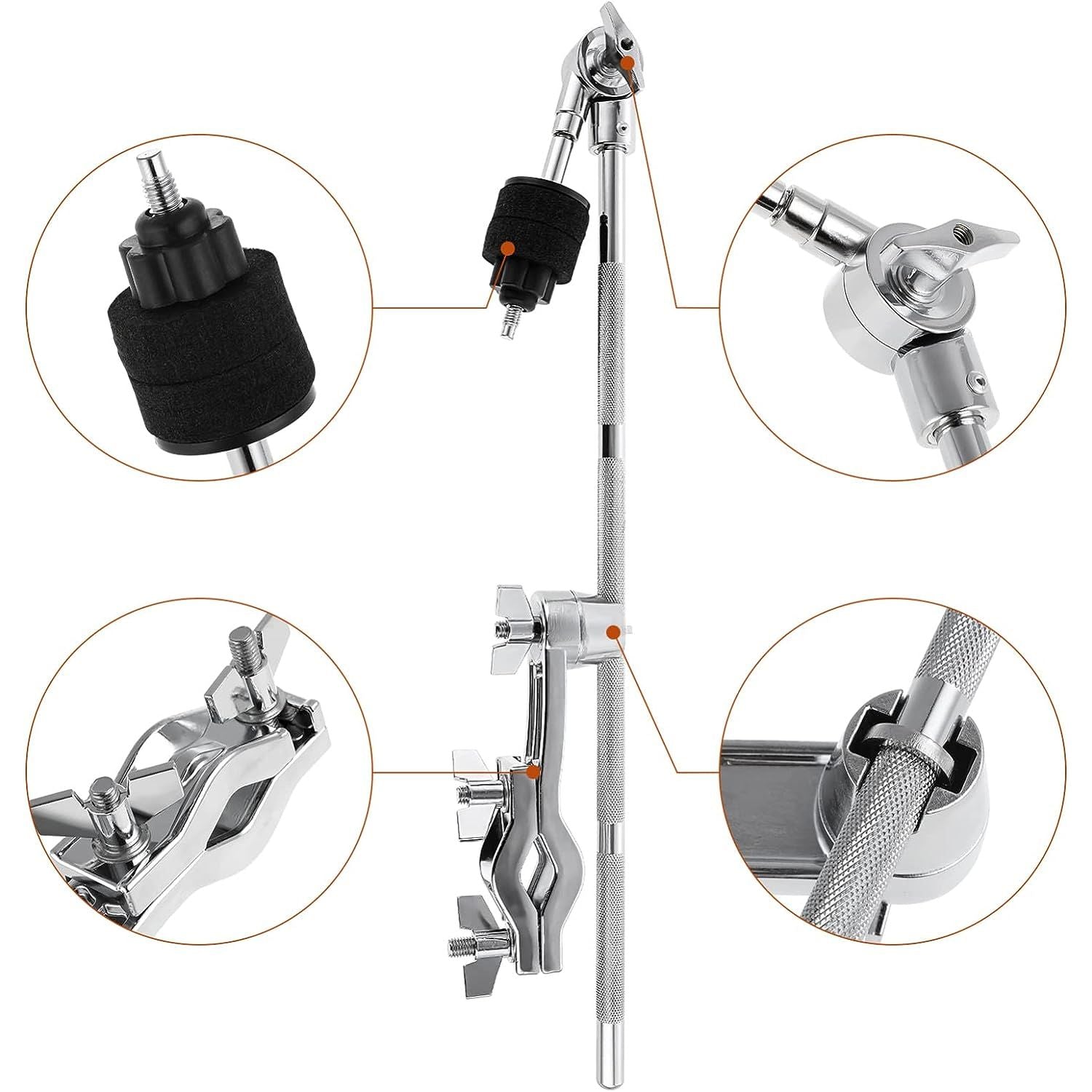 LW Essentials® Premium Cymbal Boom Arm Clamp/ Attachment