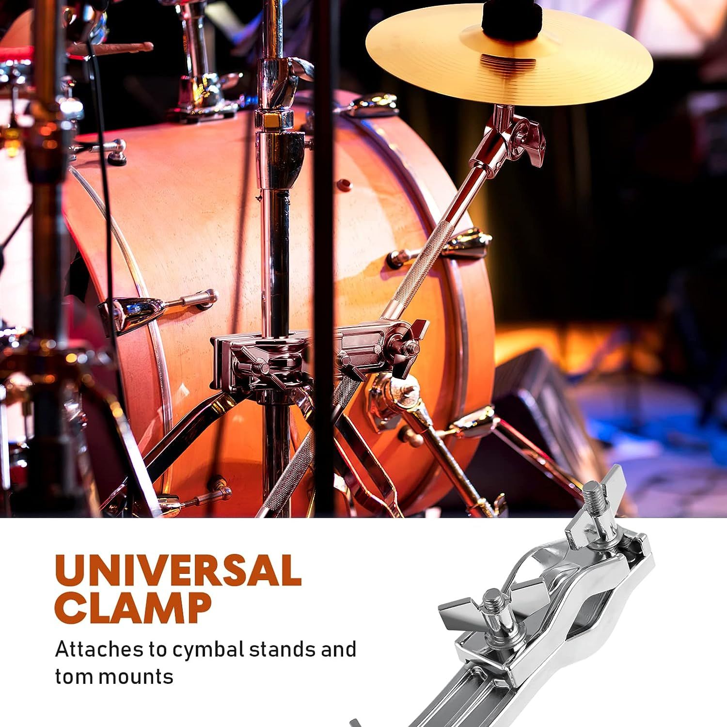 LW Essentials® Premium Cymbal Boom Arm Clamp/ Attachment