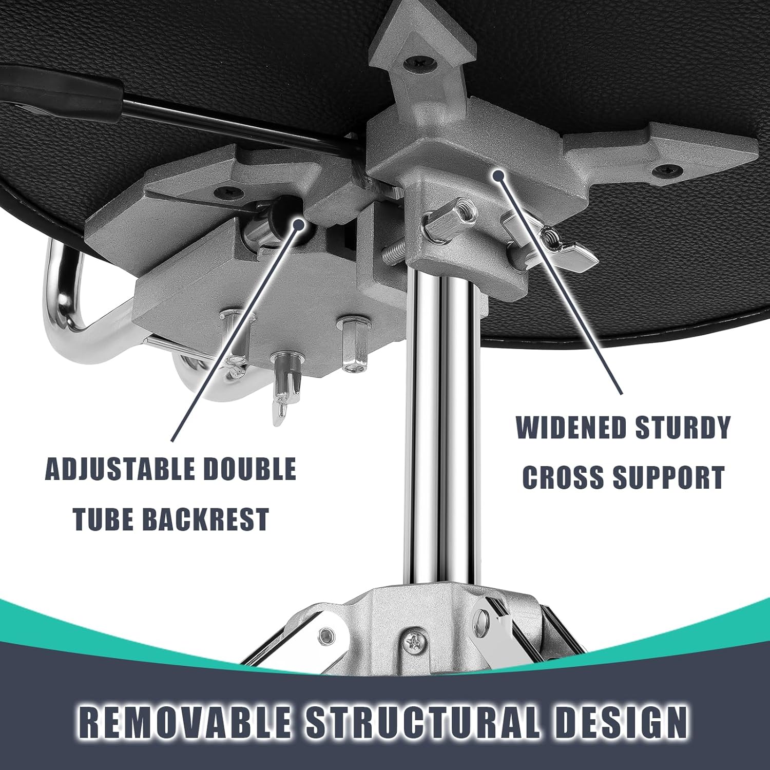LW Essentials® Premium Drum Throne with Backrest