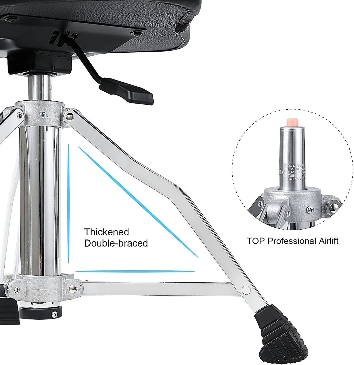 LW Essentials® Premium Drum Throne with Backrest