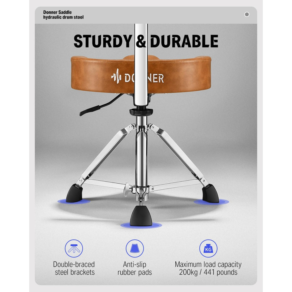 LW Essentials® Premium Drum Throne with Backrest