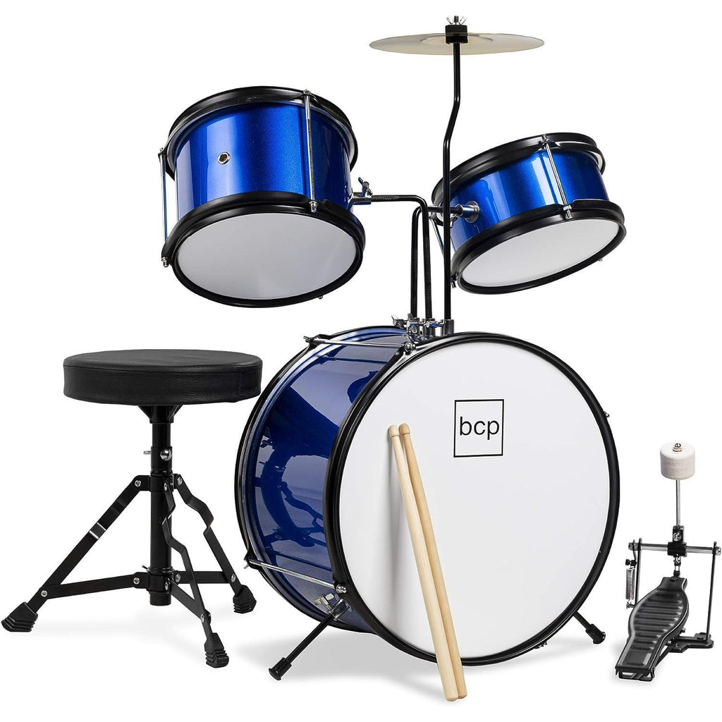 LW Essentials® Basic 3-Piece Junior Kids Drum Set with Hardware