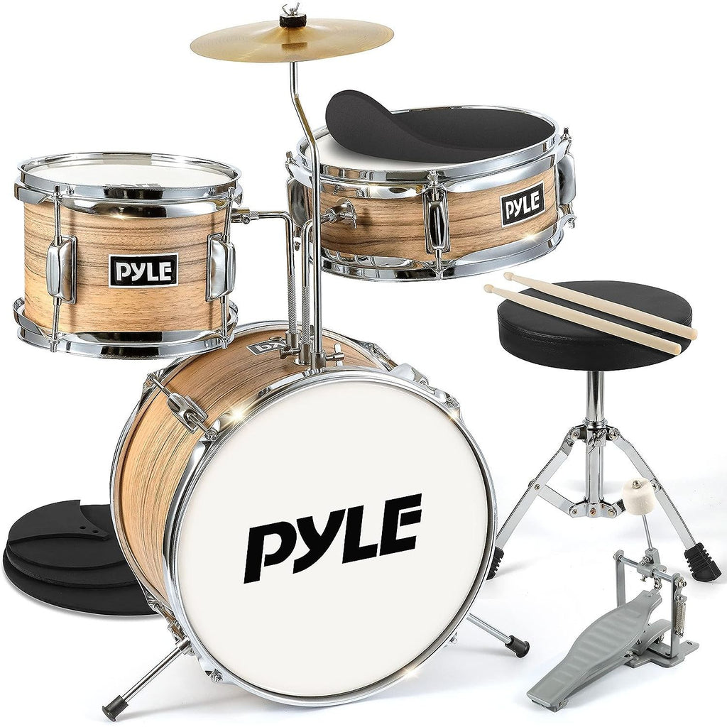LW Essentials® Basic 3-Piece Junior Kids Drum Set with Hardware