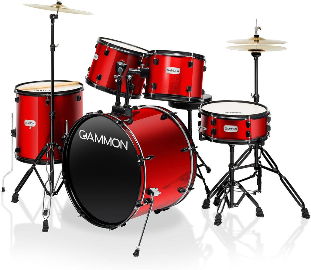 LW Essentials® Basic 5-Piece Complete Drum Set with Hardware