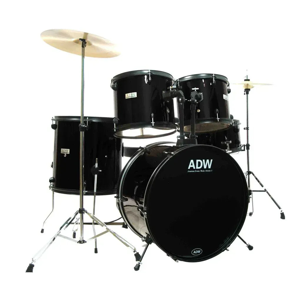 LW Essentials® Premium 5-Piece Complete Drum Set with Hardware