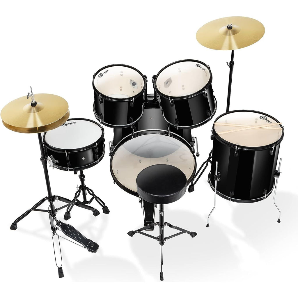 LW Essentials® Basic 5-Piece Complete Drum Set with Hardware