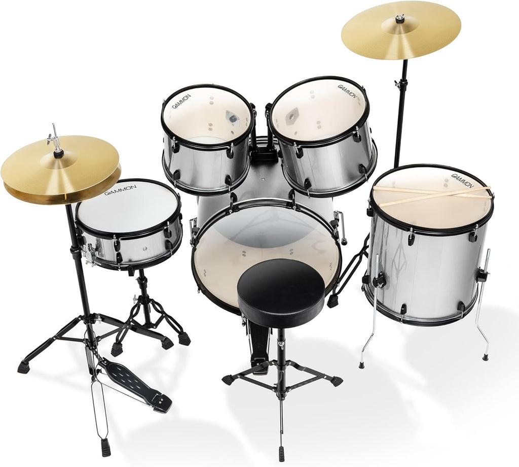 LW Essentials® Basic 5-Piece Complete Drum Set with Hardware