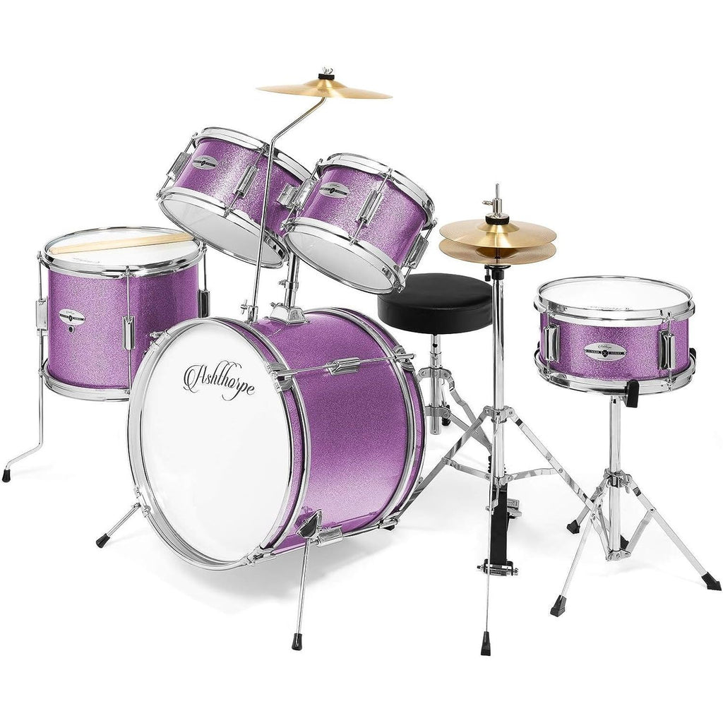 LW Essentials® Basic 5-Piece Junior Kids Drum Set with Hardware