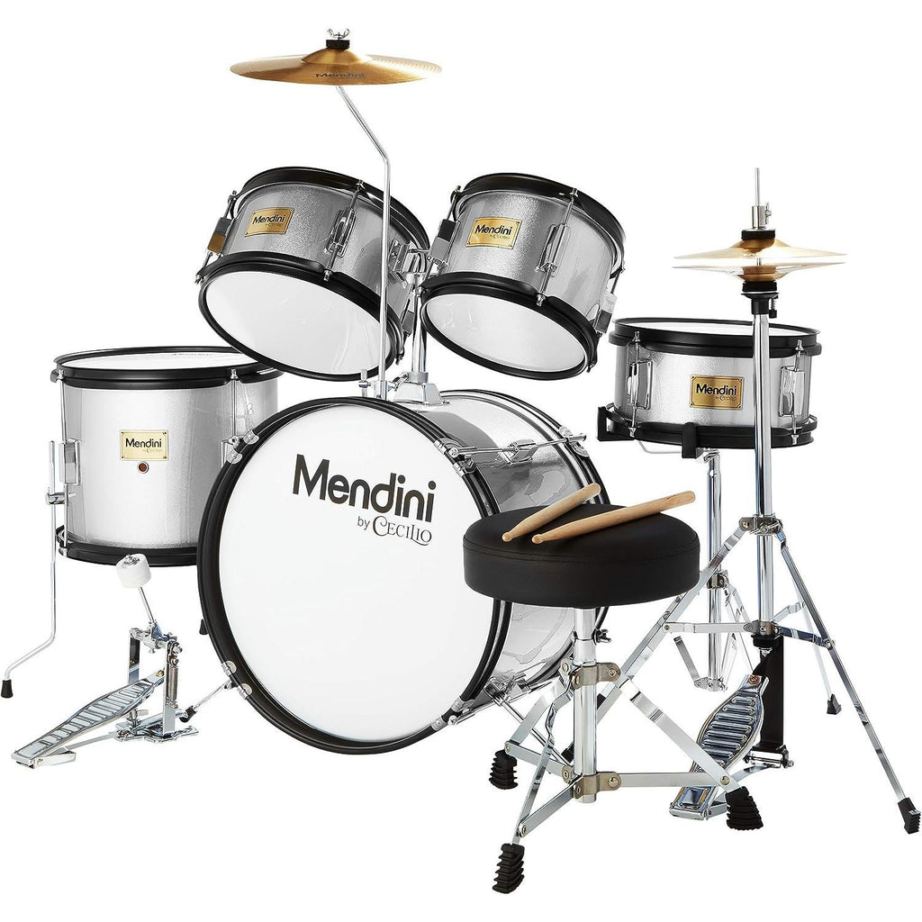 LW Essentials® Basic 5-Piece Junior Kids Drum Set with Hardware