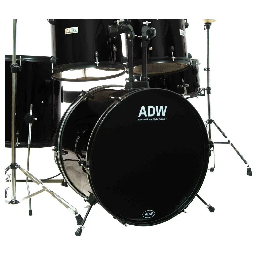 LW Essentials® Premium 5-Piece Complete Drum Set with Hardware