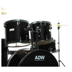 LW Essentials® Premium 5-Piece Complete Drum Set with Hardware