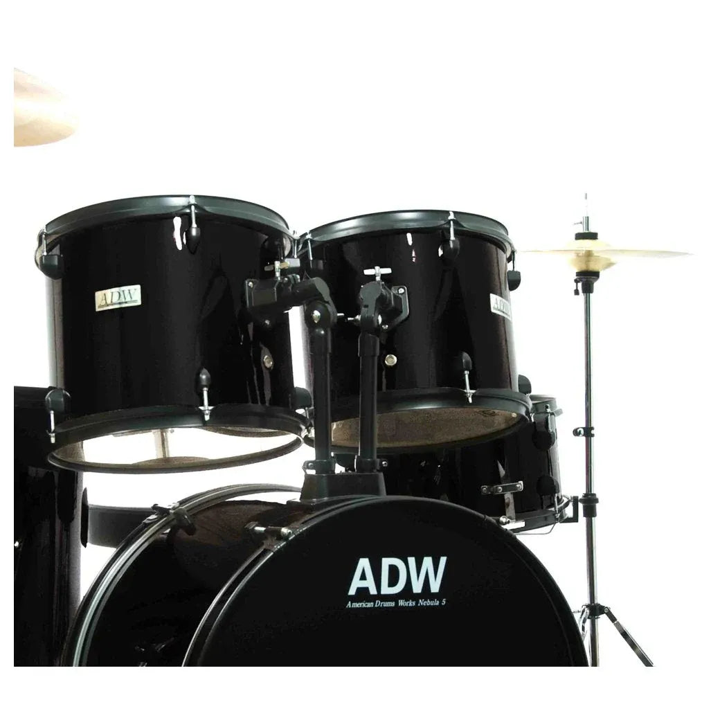 LW Essentials® Premium 5-Piece Complete Drum Set with Hardware